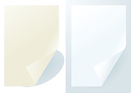 紙張矢量集辦公文件
