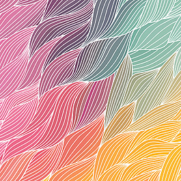 摘要手绘的波矢量纹理