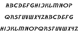 空手道的字體