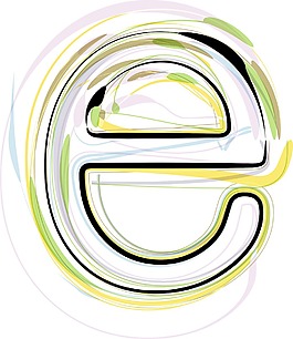 說明有機字體的字母E