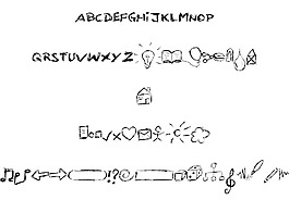 kritzel字體