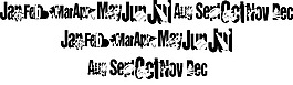 KR日歷字體