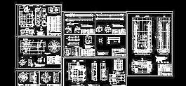 某工程大壩沖砂孔工作閘門詳圖