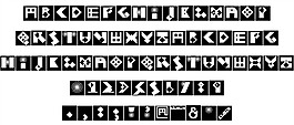 克萊因磚負字體