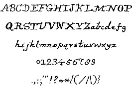 lewiscarroll字体