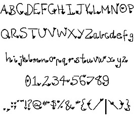 情書的字體
