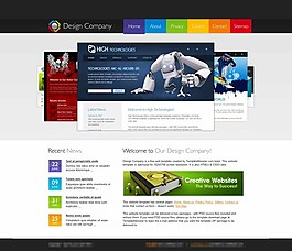 七彩大圖幻燈HTML5網(wǎng)頁模板