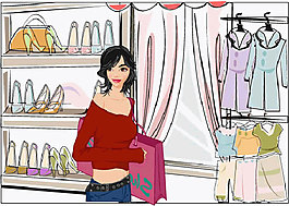 商店里的女孩