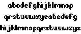 小原子的字體