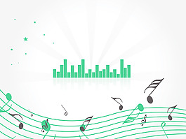 一個音符的音樂圖表說明