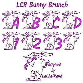 LCR兔子早午餐的字體