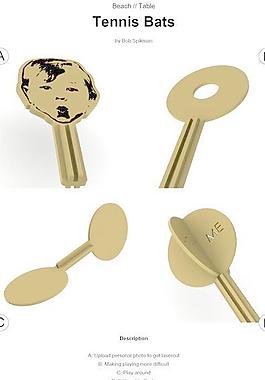 Ponoko表/沙灘網(wǎng)球球拍