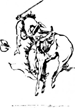 野馬剪貼畫