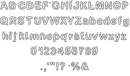 lettreetoile字體