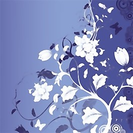 華麗的時(shí)尚花卉背景