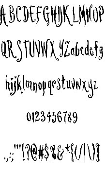 害相思病的AOE字體