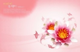 花朵背景PSD分層5