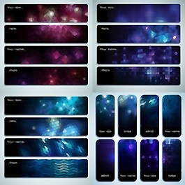 starstudded banner背景矢量