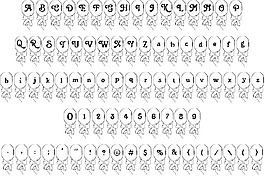 LMS的生日气球字体