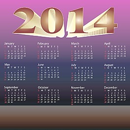 2014日歷