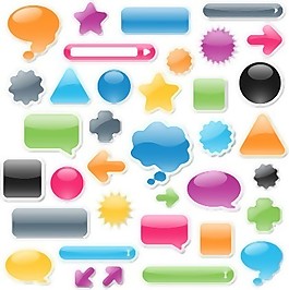 web2.0網(wǎng)頁設(shè)計元素矢量素材