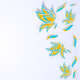 摘要背景花與花