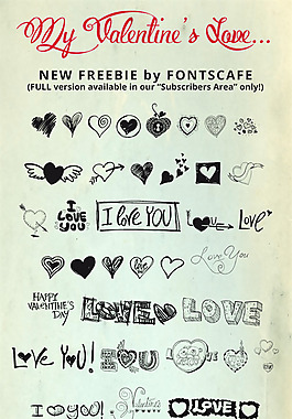 myvalentineslove演示字體