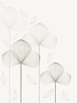 摘要無縫花卉圖案
