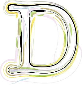 說(shuō)明有機(jī)字體字母D