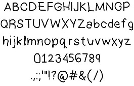 marsya的handwritter 012字体