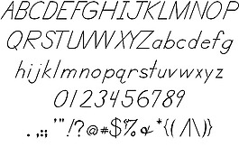 msdwt手稿的字體