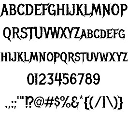 狂熱金屬字體