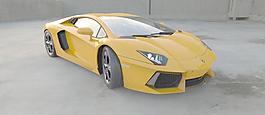 蘭博基尼Aventador效果圖