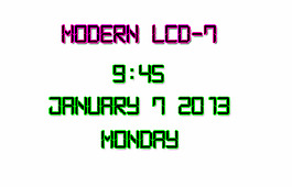 現(xiàn)代lcd-7字體
