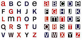 单字母的字体