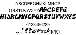 猴男字體