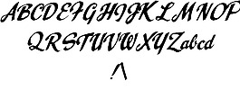 他自發(fā)的字體