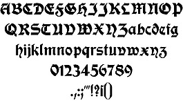 moderneschwabacher字體