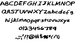 miffinshandwriting字體