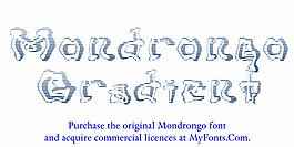 mondrongo梯度字體
