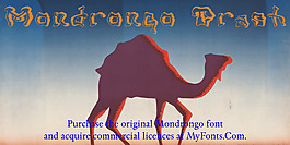 mondrongo垃圾字體