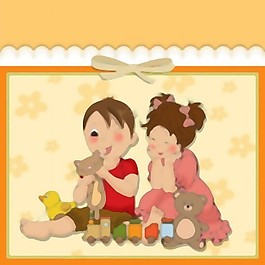 可愛的卡通風(fēng)格的兒童vector02卡設(shè)計(jì)