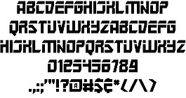 火星警察字體