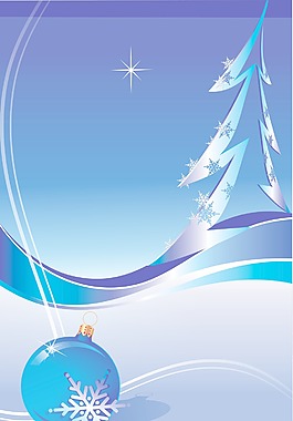 藍色的圣誕節(jié)主題