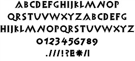 紀念碑的字體