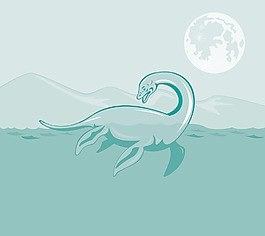 尼斯湖怪獸的復(fù)古