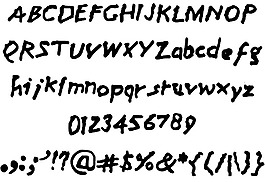 媽媽的字體