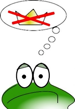悲傷的青蛙剪貼畫
