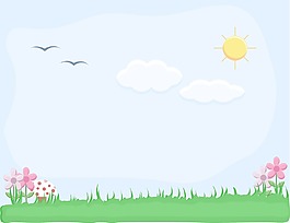 grassline戶外卡通背景矢量