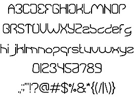 自然技術的字體